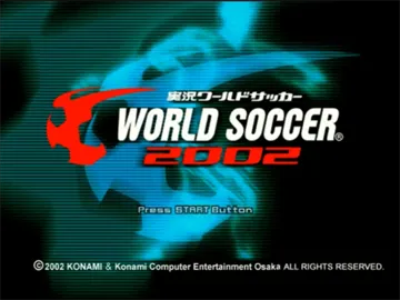 Jikkyou World Soccer 2002 (Japan) screen shot title